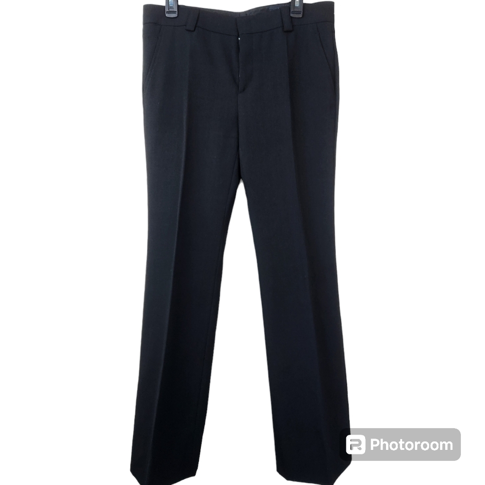 Gucci Mens Lana Wool Black Boot Cut Dress Pant UK 42 - fit as a USA men’s 30